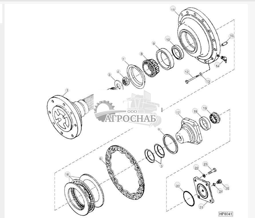 Shaft, Covers, Quill, Bearings And Seals 